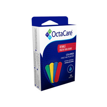 چسب زخم رنگی اکتا کر کد 230 بسته 20 عددی