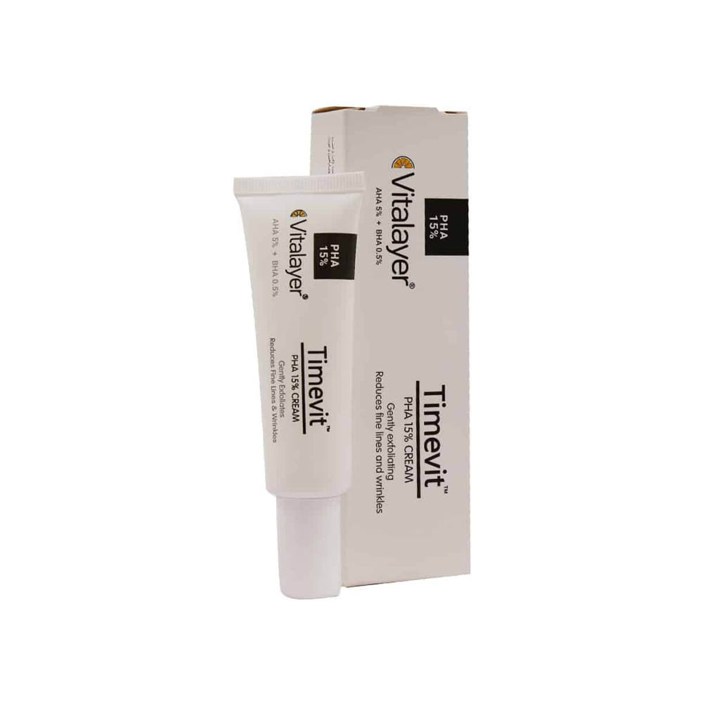 کرم لایه بردار PHA15 درصد ویتالیر مدل تایم ویت