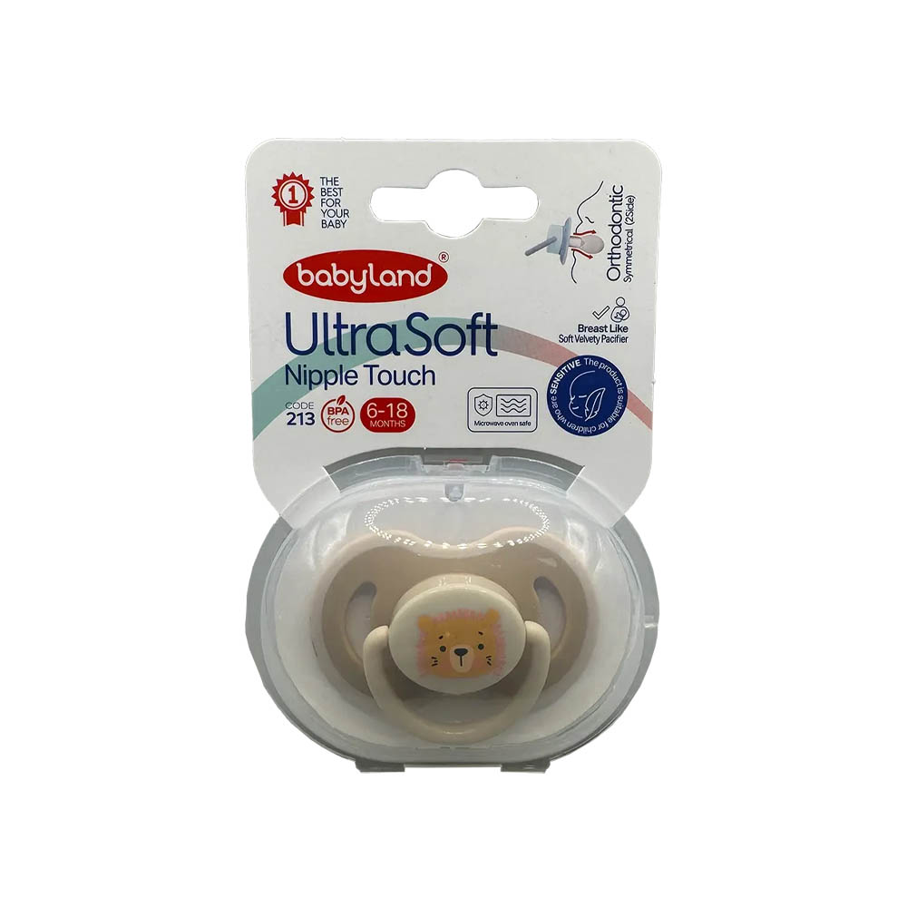 پستانک اورتودنسی بیبی لند کد 213 مناسب برای 6 تا 18 ماهگی
