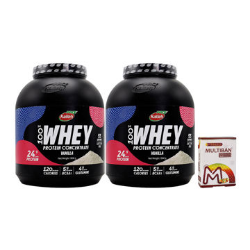 پک دو عددی پودر وی پروتئین 100% کاله پرو 1800 گرمی با طعم وانیل