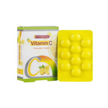 قرص جویدنی ویتامین سی 250 میلی گرم ویتاول 30 عددی با طعم لیمو